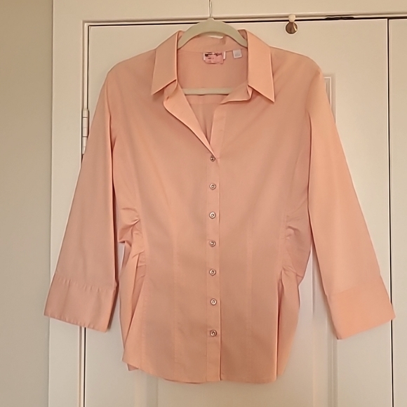 New York & Company Blouse. Three-quarter sleeves in Size M. Dusty Pink color. - Picture 1 of 1
